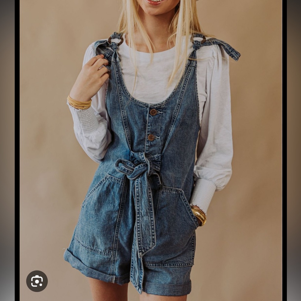 NWT Free People denim overalls